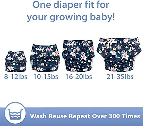 Leekalos absorbent bamboo inserts for reusable diapers