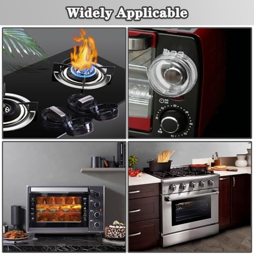 Child safety gas stove knob protector installed