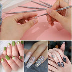 Mozeat Lens professional manicure kit arranged neatly to demonstrate the variety of styling sizes included