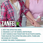 Zanfel topical treatment cream for removing urushiol plant oils from skin.