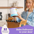 Bubs easy digest goat milk formulation showing ingredients list and storage instructions
