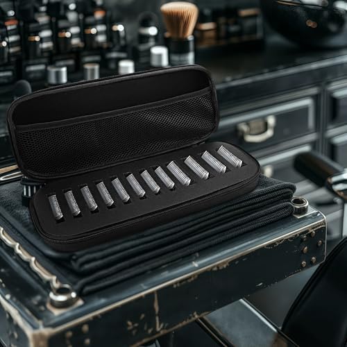 Linkidea heavy duty blade travel case packed inside a travel luggage compartment for mobile stylists.