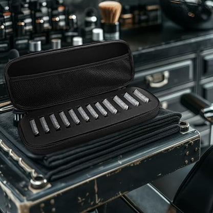 Linkidea heavy duty blade travel case packed inside a travel luggage compartment for mobile stylists.