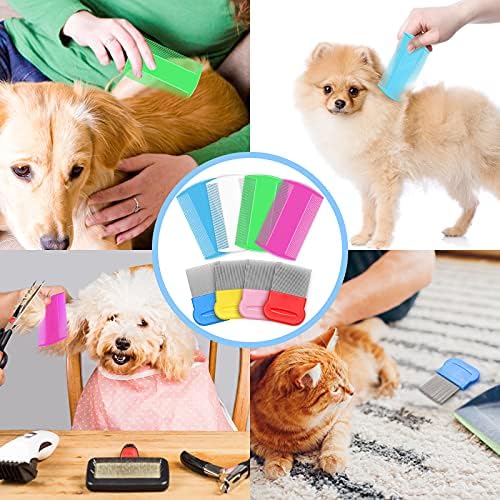 Double-sided plastic fine-tooth grooming comb for dandruff and nits.