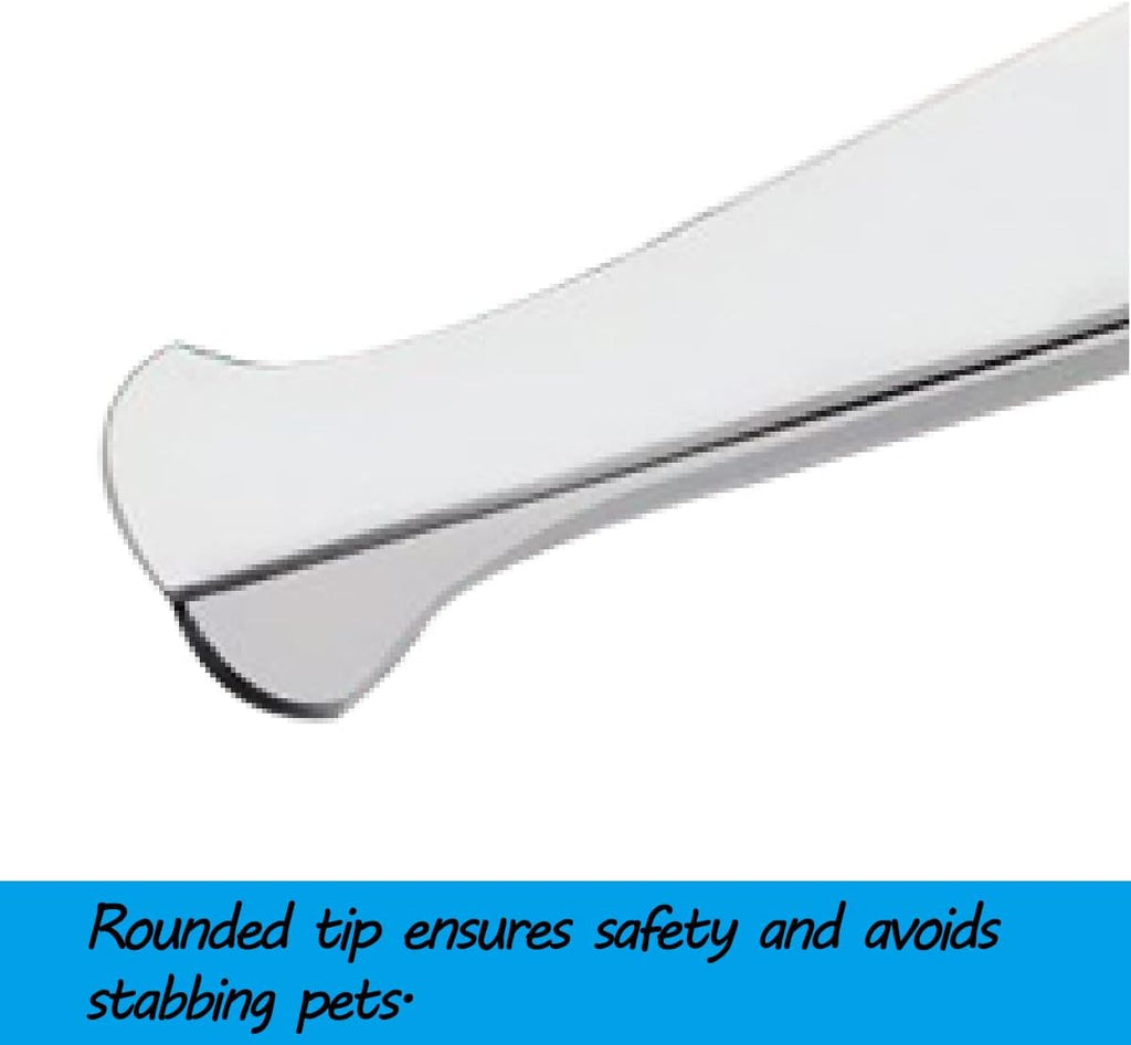 Nlmskzzy curved grooming shears being used to trim dog paw hair safely