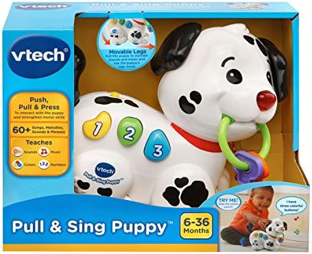 Underneath view of the secure battery compartment on the VTech walking puppy