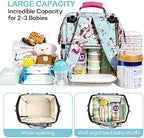 LitBear diaper bag open showing main compartment storage
