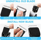 Professional grooming replacement blades for precision electric trimmers