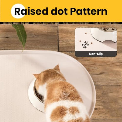 Conlun Dog Feeding Mat Setup With Bowls