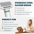 Ergonomic handle and controls on Kuubia pet grooming tool
