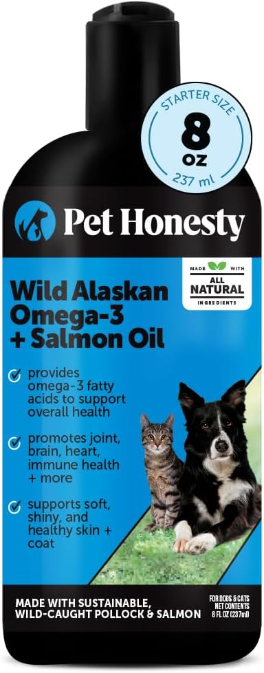 Omega 3 Fish Oil for Dogs and Cats - Liquid Fish Oil for Dogs Skin and Coat Supplement, Dog Omega 3 Fish Oil Supplement EPA + DHA, Wild Caught Pollock & Cod Oil for Dogs for Skin + Coat Health (32oz) - Image 14