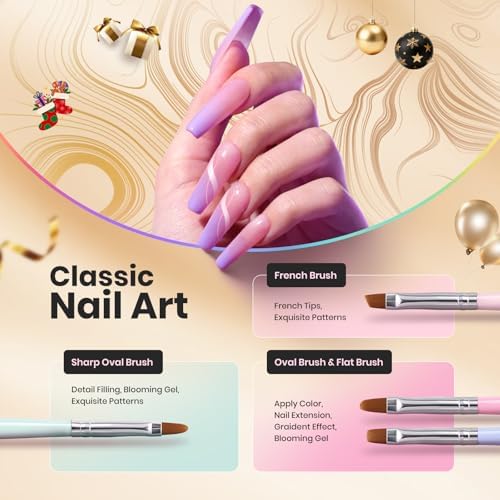 Beetles gel polish nail art brushes for detailed manicure