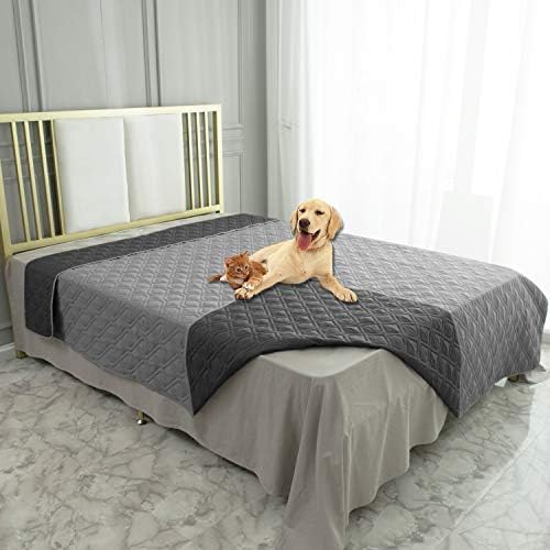 Close up view of the quilted waterproof internal coating pet furniture shield