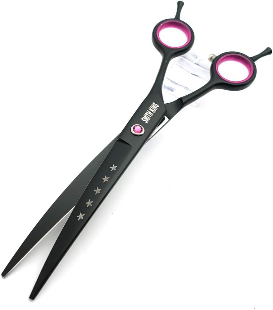 Complete matte black pet hair trimming set for dogs and cats