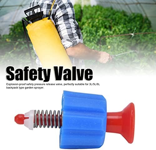 Garden backpack sprayer replacement valve with blue cap