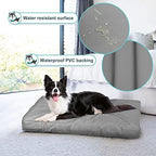 Explore Land durable senior dog bed cover showing waterproof undercoating