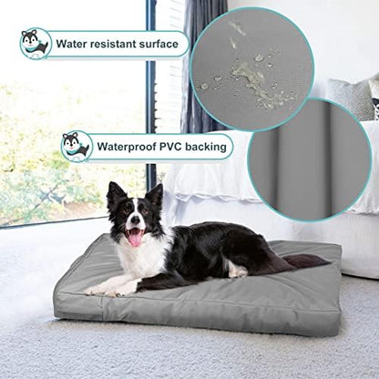 Explore Land durable senior dog bed cover showing waterproof undercoating
