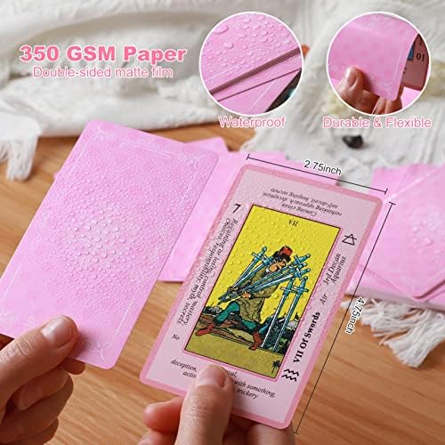 Myripoly beginner tarot deck guidebook and cards