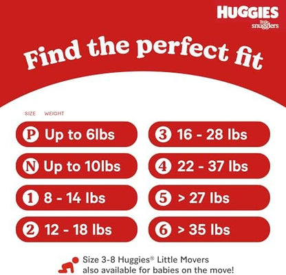 Huggies Size Newborn Diapers, Little Snugglers Baby Diapers, Size Newborn (up to 10 lbs), 31 Count, Packaging May Vary - Image 6