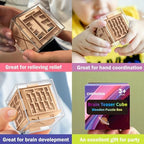 Educational screen free learning puzzle cube for children showcasing the durable non toxic construction