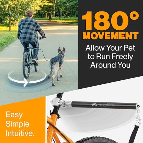 Quick release mechanism on Malabi dog bike leash
