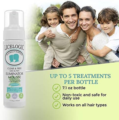 LiceLogic stainless steel nit comb for super lice and egg removal
