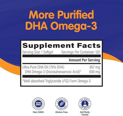 OmegaVia burpless enteric coated fish oil 120 softgels packaging side view