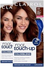 Clairol Nice n Easy gray root coverage kit contents including permanent color creme, color activating lotion, and application bowl.