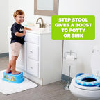 Ginsey Bluey non slip step stool highlighting the textured safety top and lightweight design for toddlers.