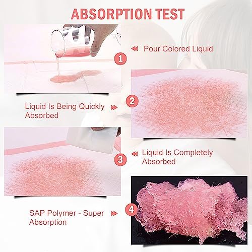 Rocinha Disposable Changing Pads for Baby 24 Inches x 17 Inches Disposable Underpads Waterproof Diaper Changing Pad Breathable Underpads Bed Table Protector Mat Changing Pad Liner - Image 4