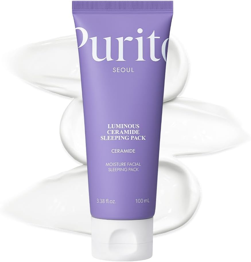 PURITO Luminous Ceramide Sleeping Pack 100 Milliliters front view of the packaging tube