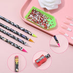 Bremorou nail art dotting tool set multi-color display