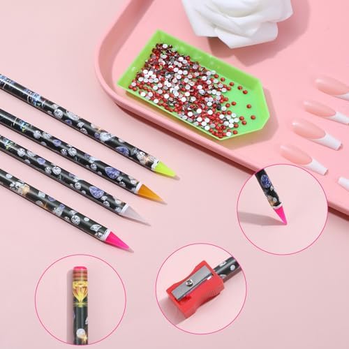 Bremorou nail art dotting tool set multi-color display