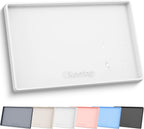 19" x 12" Extra Thick Silicone Mat Waterproof with Raised Edge, Gray - Image 9