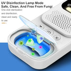 Rechargeable pediatric personal care urine monitor including Universal Serial Bus Type-C charging cable and accessories