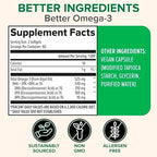 Zenwise Health Vegan Omega 3 supplement bottle back label details