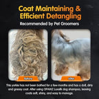 Opawz LuxSilk dog shampoo showing berry scent and pH balanced attributes.
