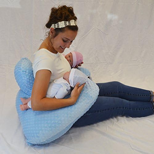 Twin Z Pillow Blue back view