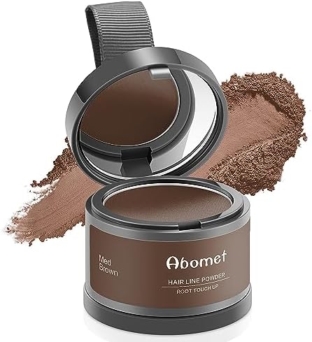 Abomet gray hair concealer powder travel friendly packaging