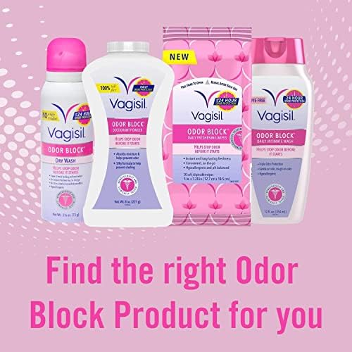 Vagisil Odor Block 3 pack value set for daily feminine hygiene.