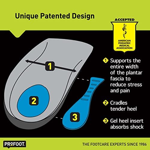 Close up of PROFOOT gel heel insert for shock absorption and pain relief.
