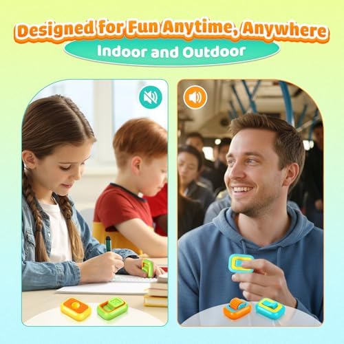 Quiet travel friendly hand fidgets with rolling beads and textured surfaces