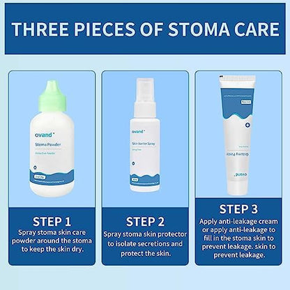 Ovand imported medical ostomy supplies paste tubes showing application nozzle