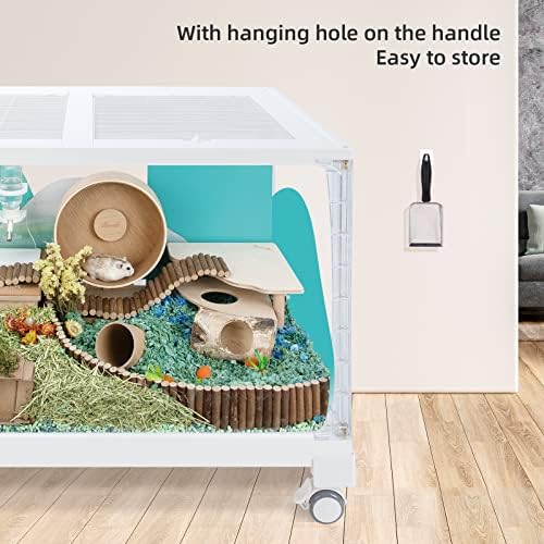 Niteangel Hamster Sand Bath Scoop: - Stainless Steel Sand Substrate Shovel Fine Mesh Metal Sifter Scooper fits Small Animal sandbath Box (Small Scoop) - Image 7