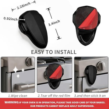 Kpng black oven door lock for kitchen safety