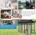 Black weather resistant dog cage topper folded inside its convenient zippered storage bag