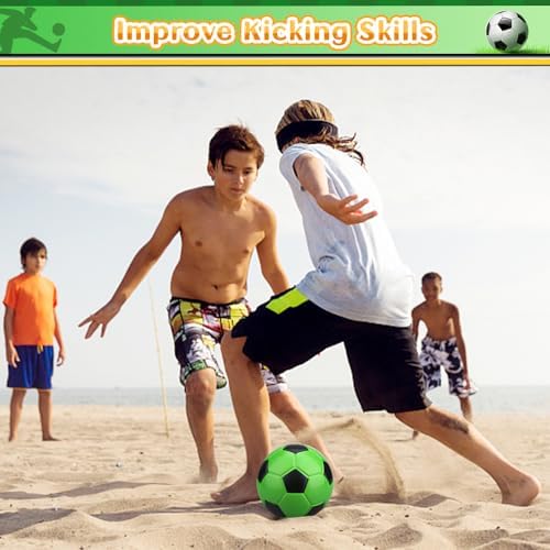 Waterproof rainbow foam soccer balls for swimming pool and beach play