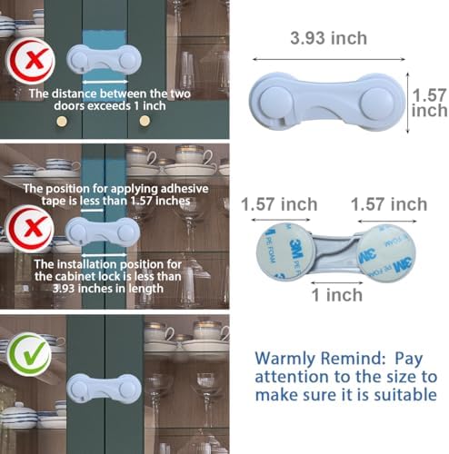 KongNai adhesive childproof latch for kitchen drawers