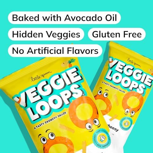 Authentic USA imported Little Spoon snack bag highlighting the hidden carrot and no artificial flavors claim.