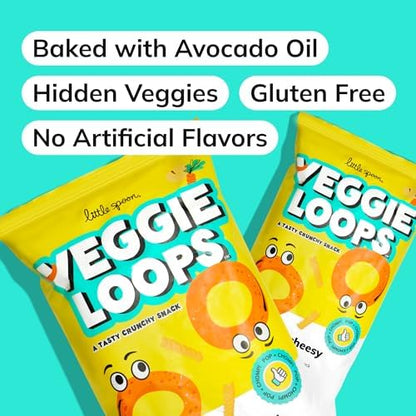 Authentic USA imported Little Spoon snack bag highlighting the hidden carrot and no artificial flavors claim.